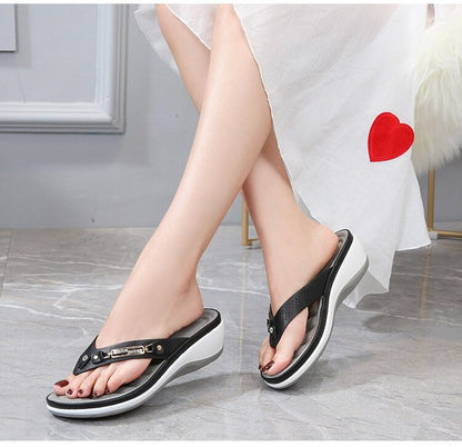 Veldona | Sandalias de Cuero con Soporte de Arco