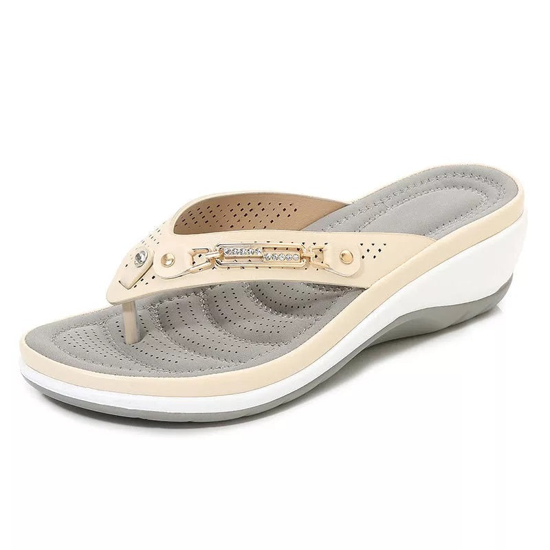 Veldona | Sandalias de Cuero con Soporte de Arco