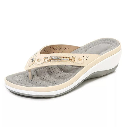 Veldona | Sandalias de Cuero con Soporte de Arco