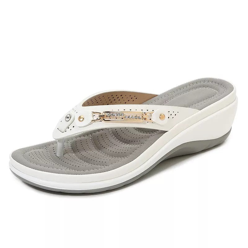 Veldona | Sandalias de Cuero con Soporte de Arco